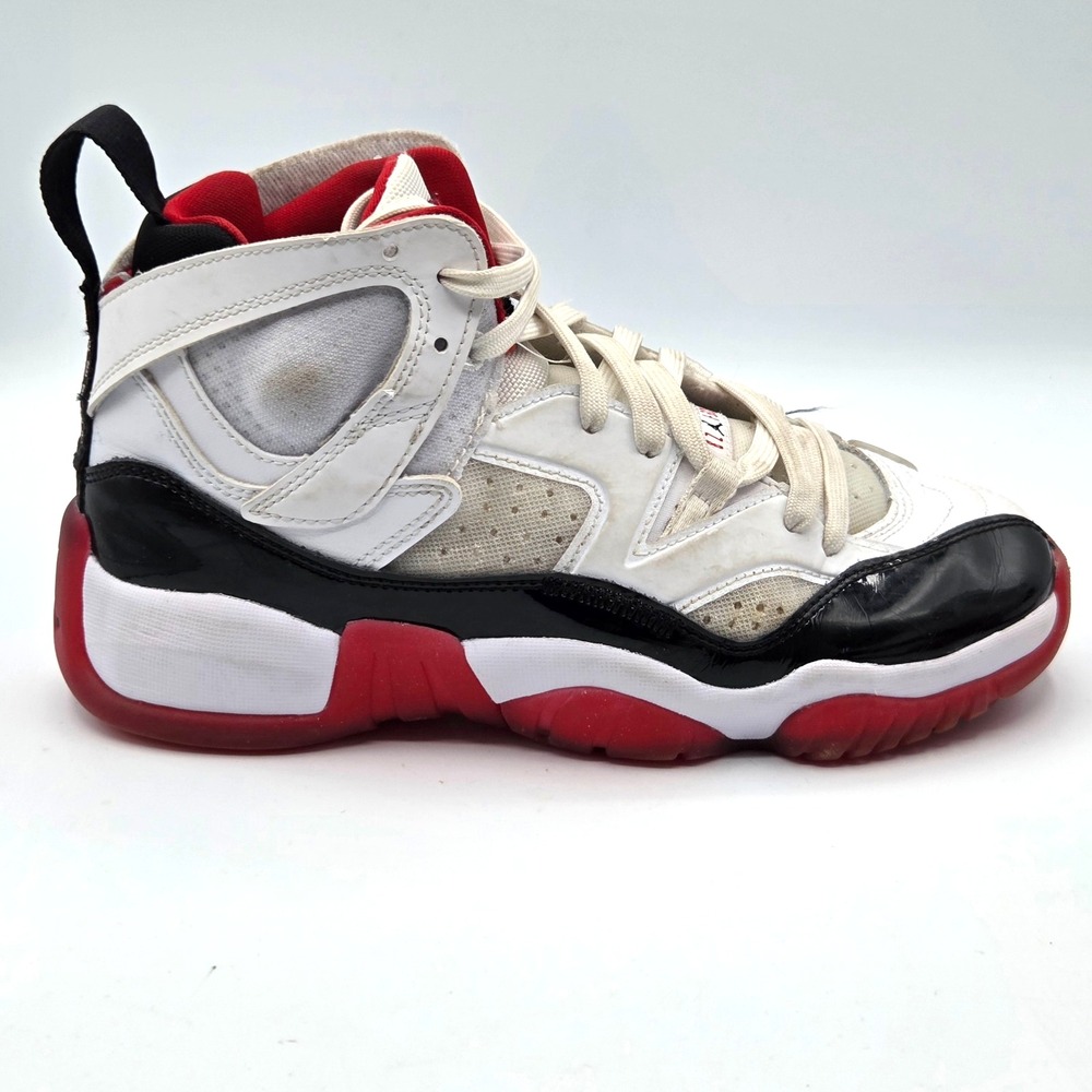 Nike Air Jordan Jumpman Two Trey White Red Black Sneakers DQ8431-106 Boys 5.5 Y